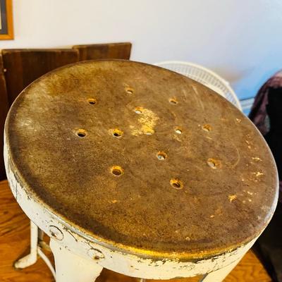 Vintage metal stool