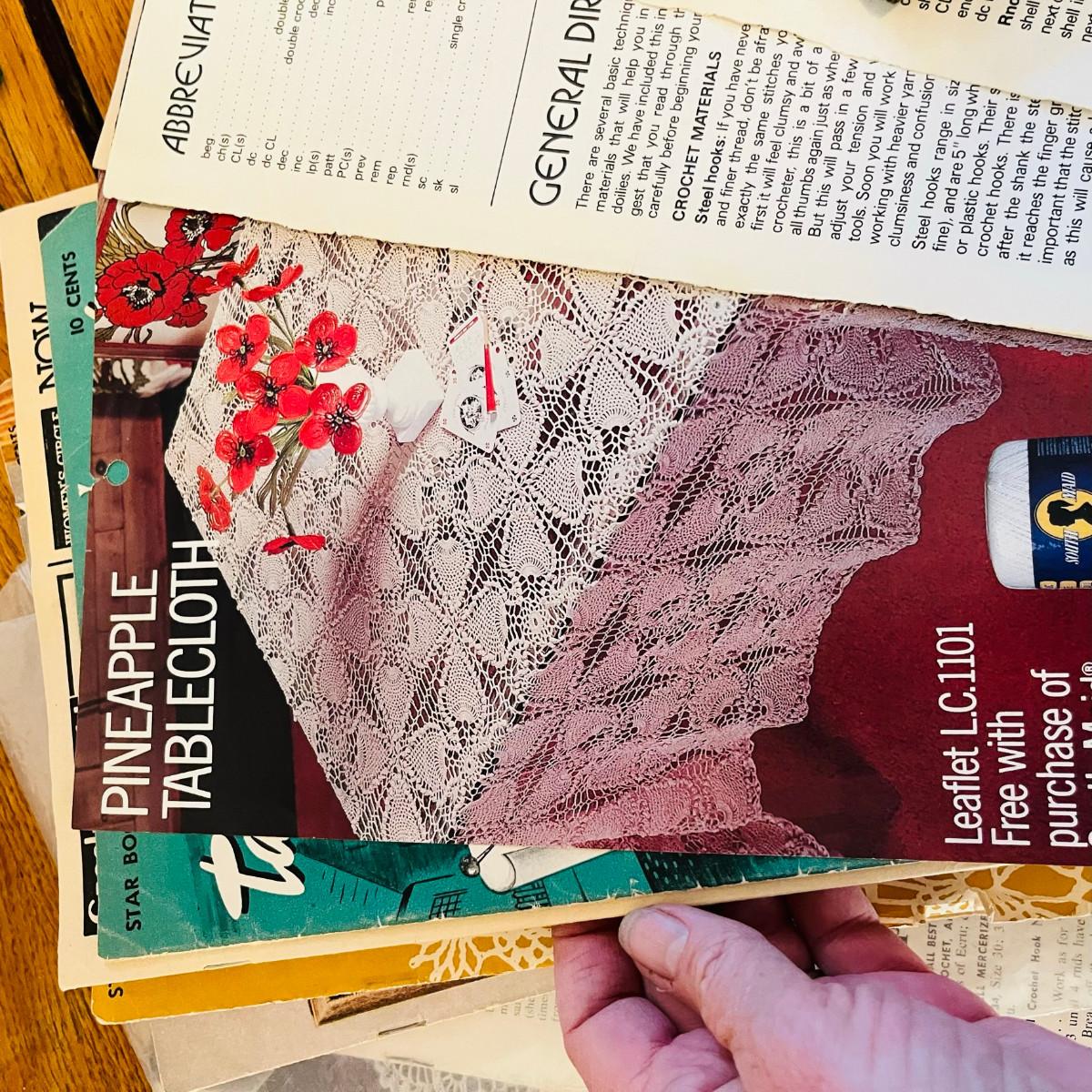 Vintage needlework instruction books