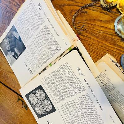 Vintage needlework instruction books