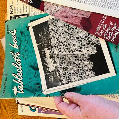 Vintage needlework instruction books