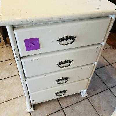 Painted Pine 4 drawer cabinet
