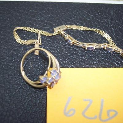 Tanzanite & Gold Bracelet & Ring