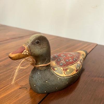 JAMES HADDON & MICHAEL WILSON Hand Carved wooden ducks
