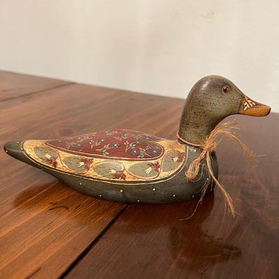 JAMES HADDON & MICHAEL WILSON Hand Carved wooden ducks