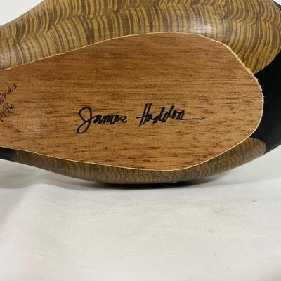 JAMES HADDON & MICHAEL WILSON Hand Carved wooden ducks