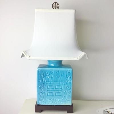 8364 Oriental Turquoise Ceramic Lamp