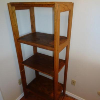 LOT 3. OAK SHELVING UNIT