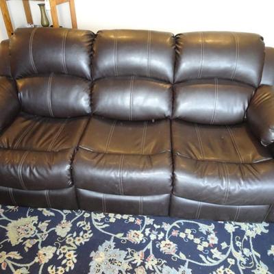 LOT 4  SOFA 85" LONG WITH DRINK HOLDERS
