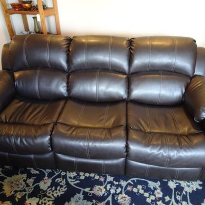 LOT 4  SOFA 85" LONG WITH DRINK HOLDERS