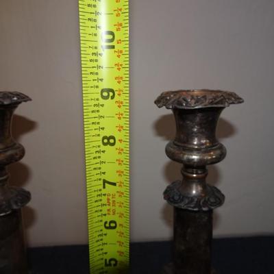 LOT 41. PAIR OF CANDLE STICKS
