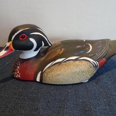 LOT 54 HANDCRAFTED DUCK DECOY BY GEORGE F. CARTER JR.