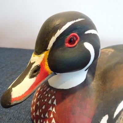 LOT 54 HANDCRAFTED DUCK DECOY BY GEORGE F. CARTER JR.