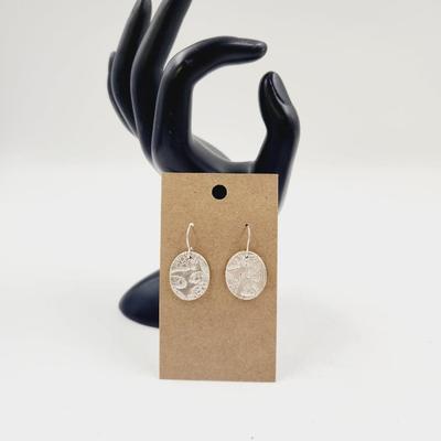 HAND CRAFTED ARTIST DESIGNED .925 SILVER DANGLE EARRINGS #1