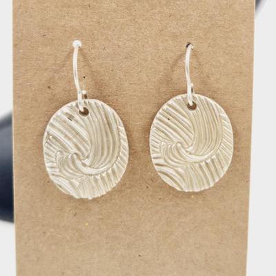HAND CRAFTED ARTIST DESIGNED .925 SILVER DANGLE EARRINGS #2