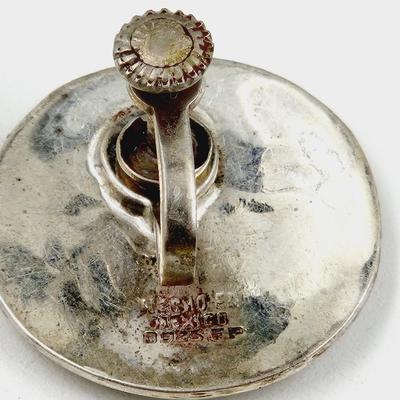 MEXICAN SILVER MOSIAC TURQUOISE EARRINGS