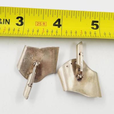 VINTAGE STERLING ECLECTIC CUFF LINKS