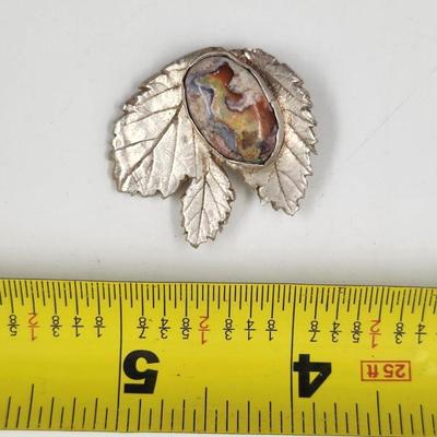 HANDCRAFTED SILVER ARTIST LEAF PENDANT