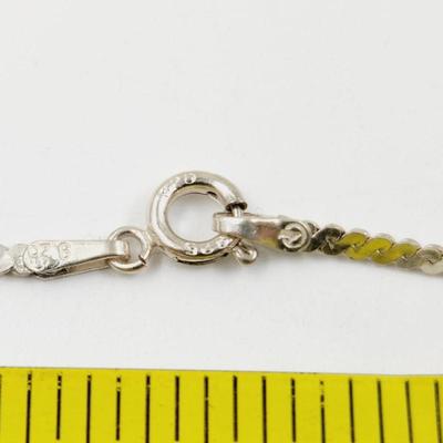 VINTAGE BRAIDED .925 SILVER NECKLACE