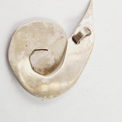 STERLING SILVER SPIRALS PENDANT