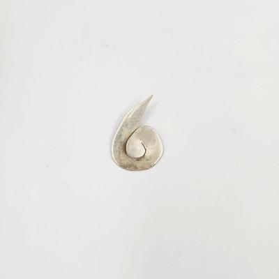STERLING SILVER SPIRALS PENDANT