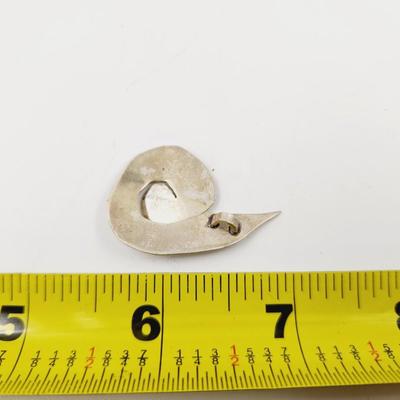 STERLING SILVER SPIRALS PENDANT