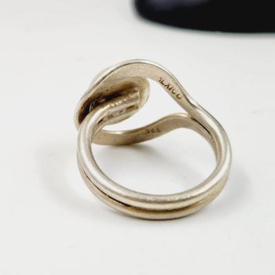 MEXICAN SILVER ECLECTIC DESIGN RING SIZE 7.5