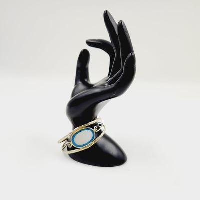 MEXICAN SILVER & MOTHER OF PEARL BRACELET