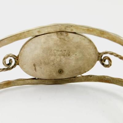 MEXICAN SILVER & MOTHER OF PEARL BRACELET