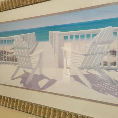Framed Beach Print by Lin Seslar (UB1-DW)