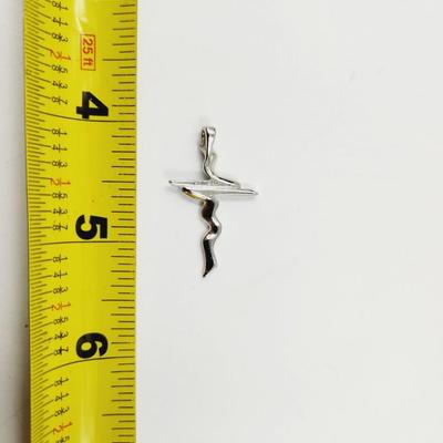 SILVERTONED MC JD '83 ECLECTIC CROSS PENDANT