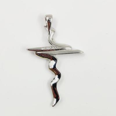 SILVERTONED MC JD '83 ECLECTIC CROSS PENDANT