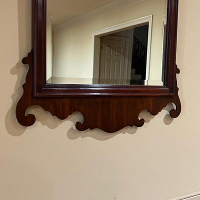 WELLINGTON HALL ~ Chippendale Style Beveled Mahogany Mirror