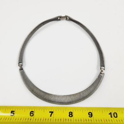 BEAUTFUL PEWTER DESIGNED NECKLACE