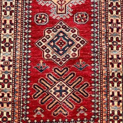 EXCEPTIONALLY FINE Vintage KAZAK-STYLE Runner Handwoven 21 feet!