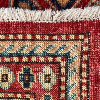 EXCEPTIONALLY FINE Vintage KAZAK-STYLE Runner Handwoven 21 feet!