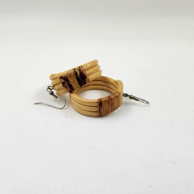 VINTAGE BAMBOO DESIGNED EARRINGS