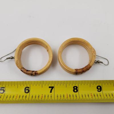 VINTAGE BAMBOO DESIGNED EARRINGS