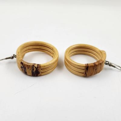VINTAGE BAMBOO DESIGNED EARRINGS