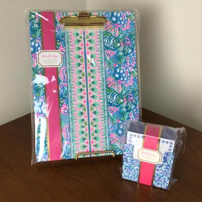 Lot. 8434. Lilly Pulitzer Clipboard Folio and Noteblock