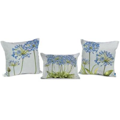 8376 Set of Three Agapanthus Tapestry French Pillows from Scully & Scully