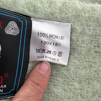 8377 Ourson 100% Mohair Throw Blanket