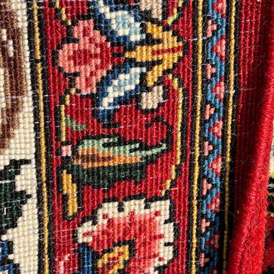 Gorgeous Vintage PICTORIAL Oriental Rug 6x8 Pristine!