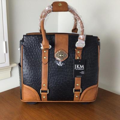 8437 NEW JKM and Company Luxury Rolling Laptop Bag