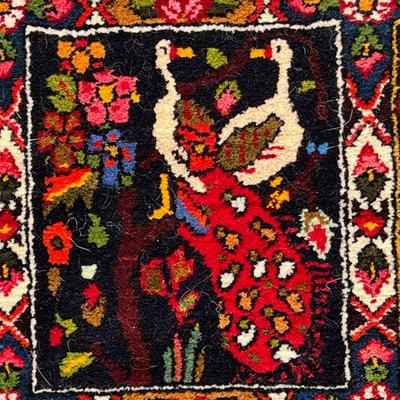 Investment Quality Pictorial Oriental Rug Handwoven 7x10 vintage