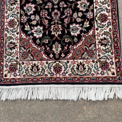 EXCEPTIONALLY FINE Oriental Hall Runner Handwoven 2x12'