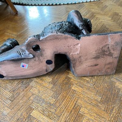 8477 Sammy and Dog Resin Statue