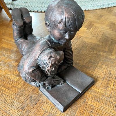 8477 Sammy and Dog Resin Statue