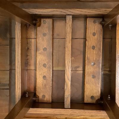 Lot 8403. Pair of Custom Made Oak/Cherry Stands by Karl Keiser