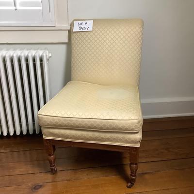 Lot 8407. Vintage Armless Upholstered Chair