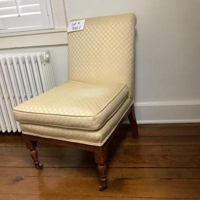 Lot 8407. Vintage Armless Upholstered Chair